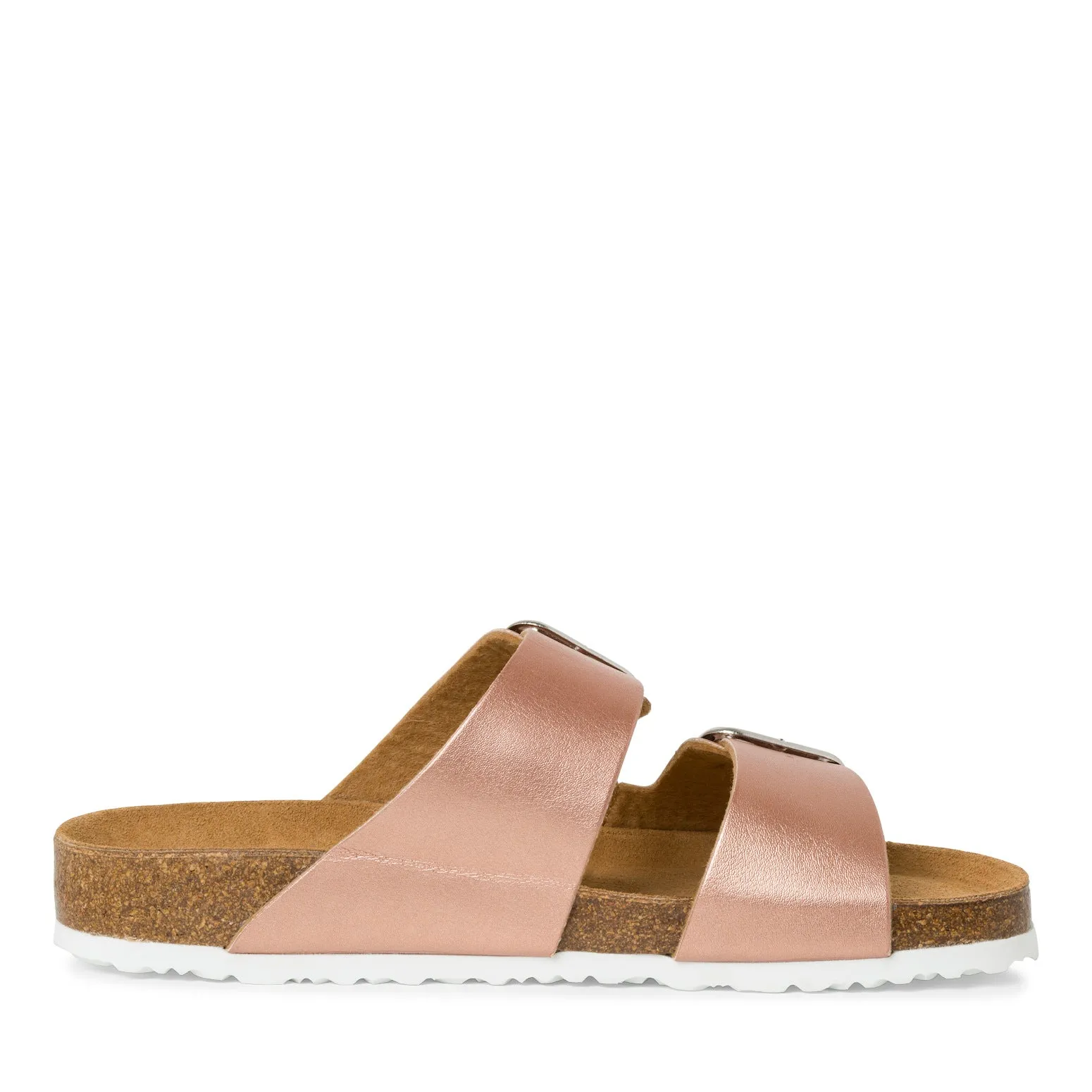 TAMARIS - 27503-943 FLAT DOUBLE STRAP MULE - ROSE GOLD