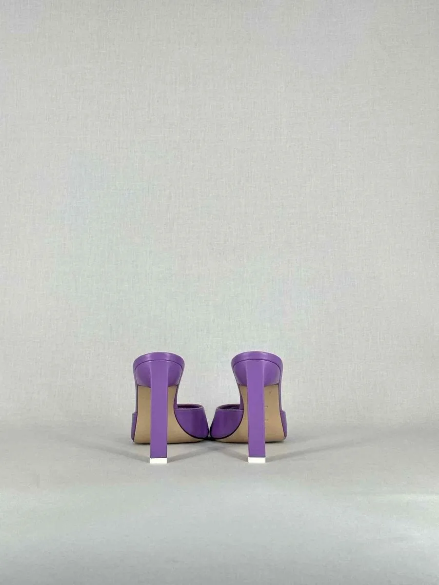 THE ATTICO Purple Heeled Sandals 39