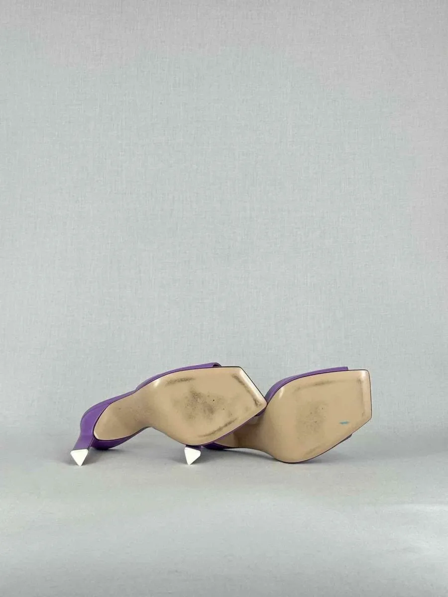THE ATTICO Purple Heeled Sandals 39