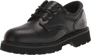 Thorogood Uniform Classics Steel Toe Oxford Work Shoes for Men and Women Featuring Polishable High-Shine Leather, Goodyear Storm Welt, and Non-Slip EVA Lug Outsole