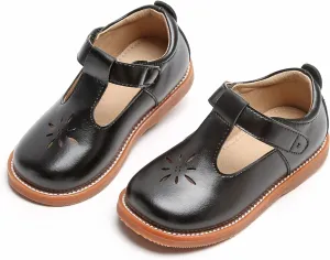 Todder Little Girls Oxford Shoes Mary Jane T-Strap School Uniform Party Dress Flat Shoes