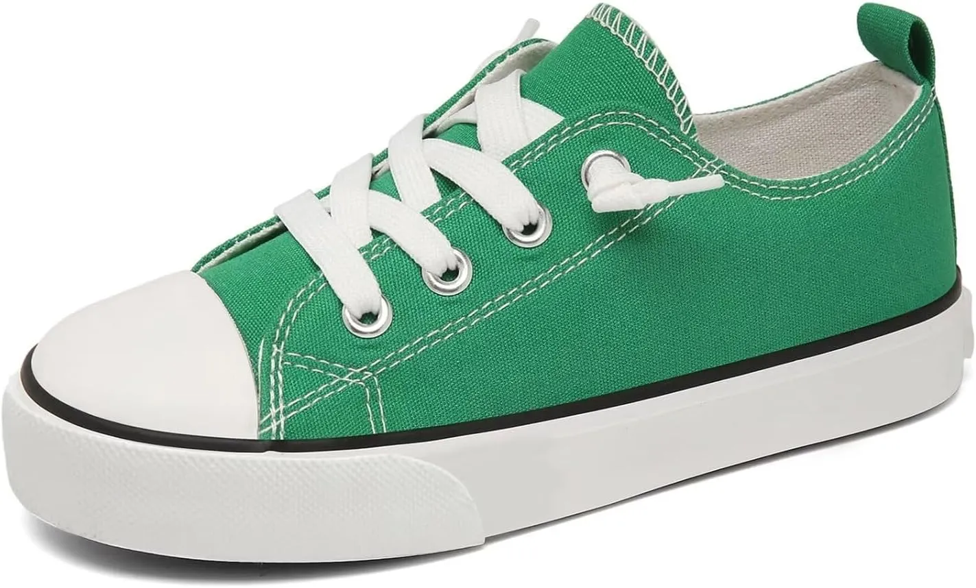 Toddler Little Kid Cushioned Canvas Shoes Slip On Sneakers Soft and Durable