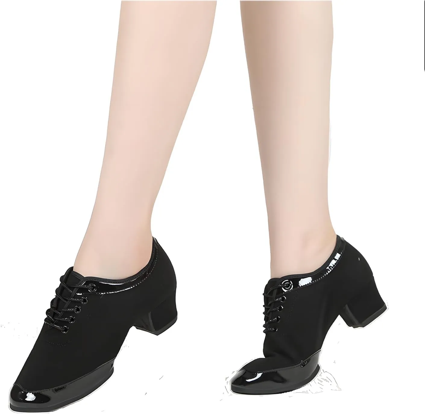Toichi Women's Latin Dance Shoes Lace-up Ballroom Modern Salsa Rhythm Teaching Practice Professional Performance Dance Shoes