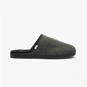 TOMS HARBOR Mens Slippers Dark Grey