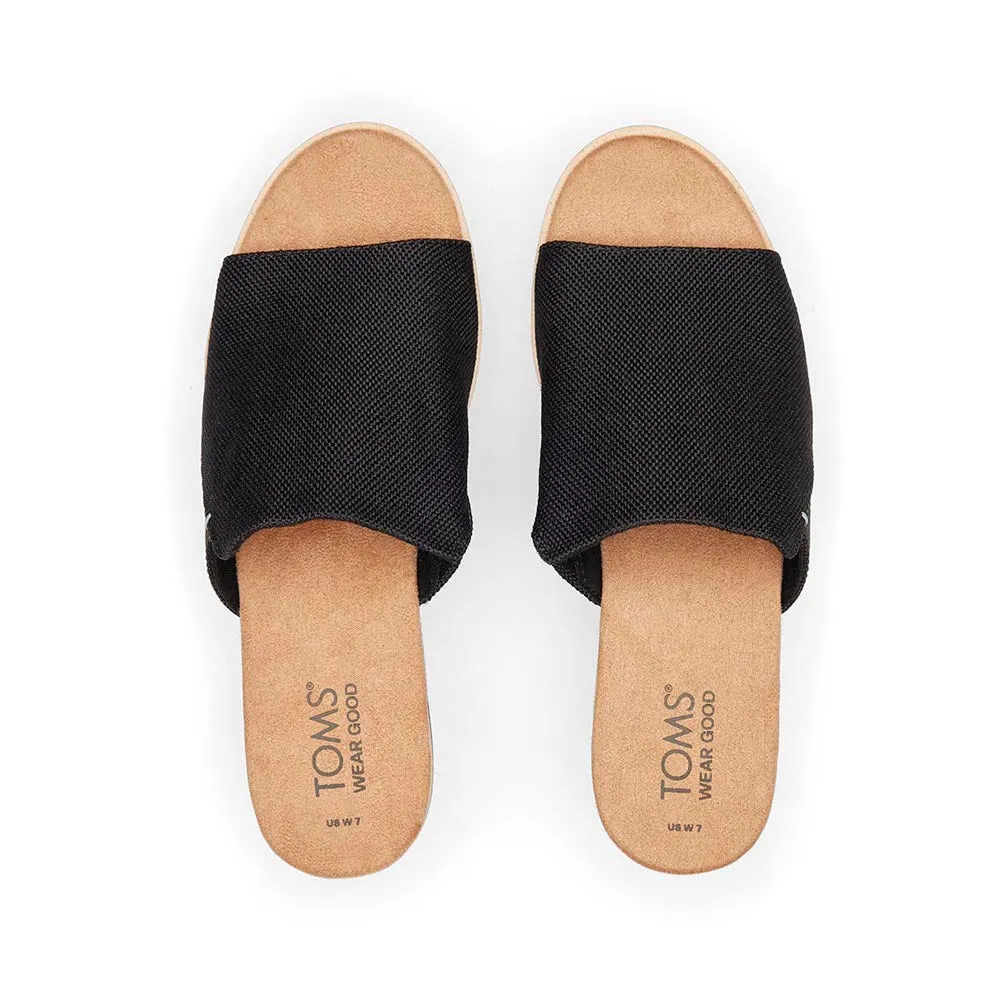 TOMS Women Diana Mule Black Heavy Canvas Sandals