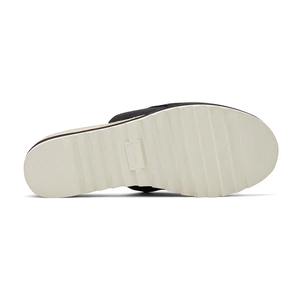 TOMS Women Diana Mule Black Heavy Canvas Sandals