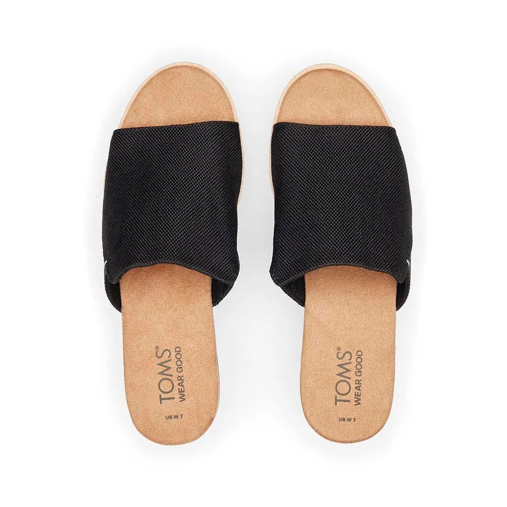 TOMS Women Diana Mule Black Heavy Canvas Sandals
