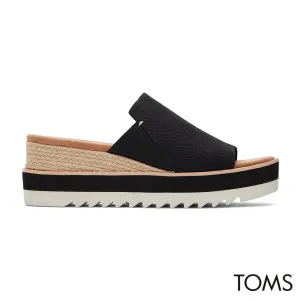 TOMS Women Diana Mule Black Heavy Canvas Sandals