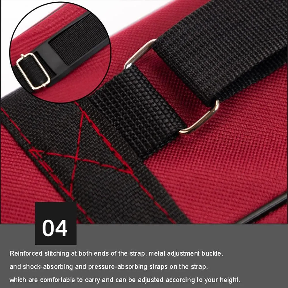 TOTITION Taichi Sword Carrying Bag - Multifunctional Sword Bag Carrying Case Martial Arts Weapons Case Sword,Oxford Cloth with PU- Green|| Double Layer - 107cm