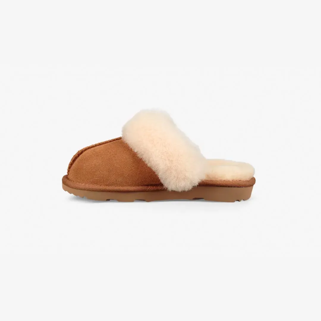UGG COZY II Girls Suede Slippers Chestnut