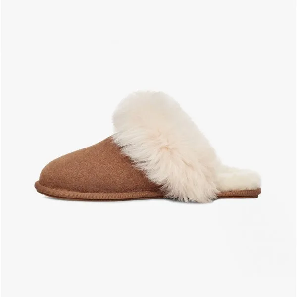UGG SCUFF SIS Womens Suede Slippers Chestnut
