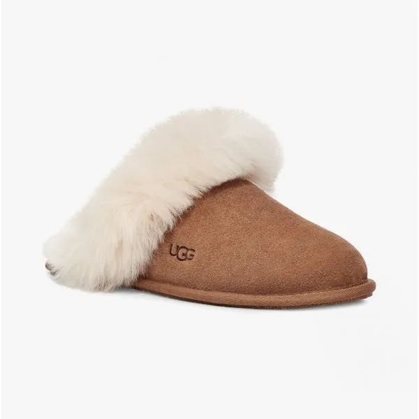 UGG SCUFF SIS Womens Suede Slippers Chestnut