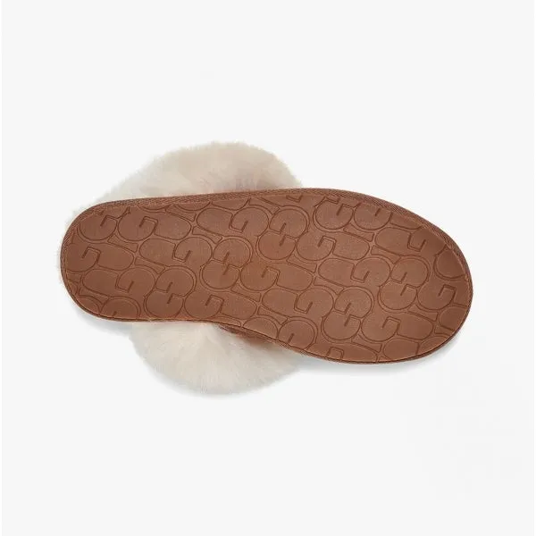 UGG SCUFF SIS Womens Suede Slippers Chestnut