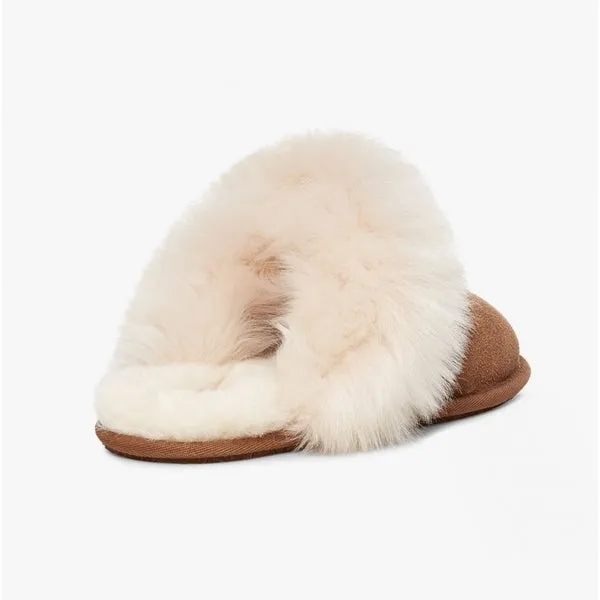 UGG SCUFF SIS Womens Suede Slippers Chestnut