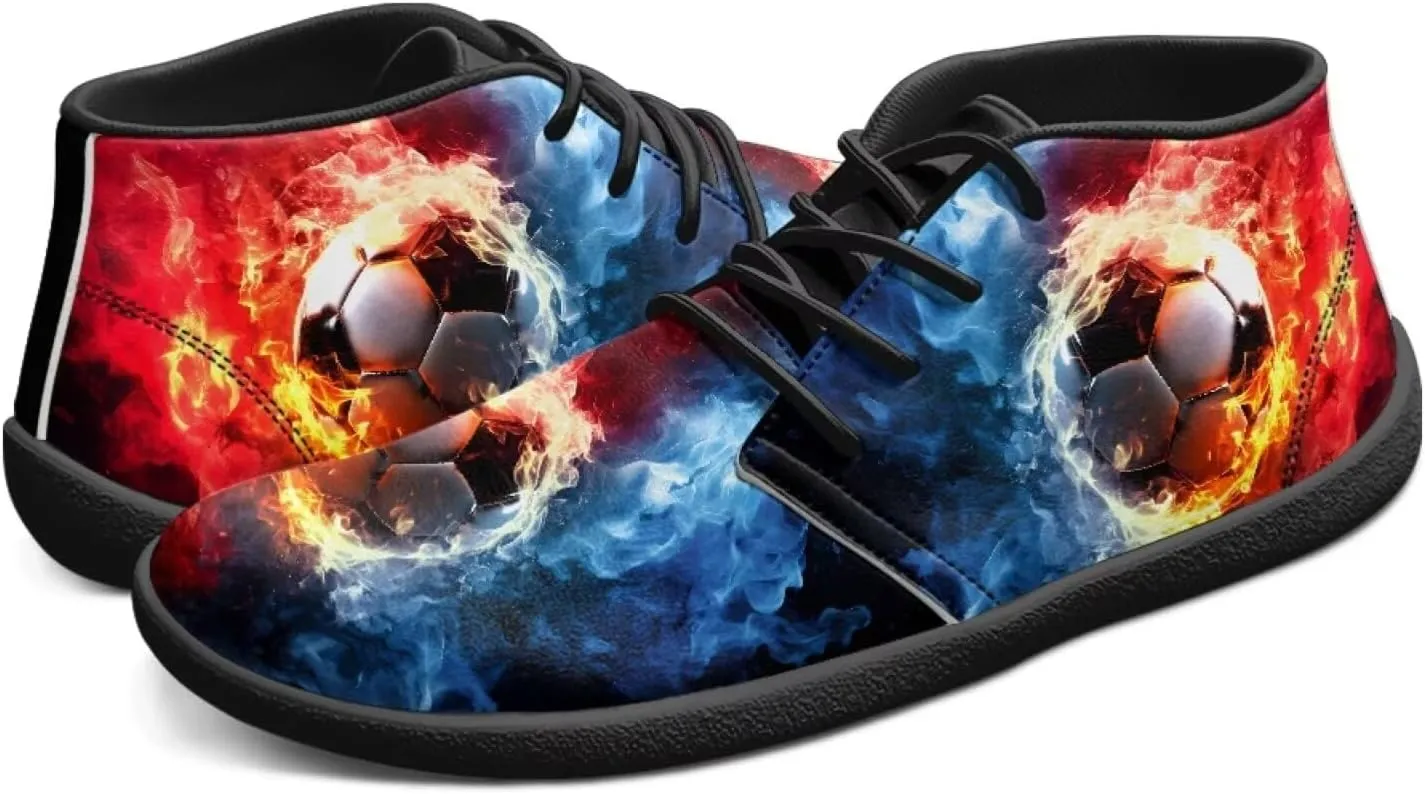 UNICEU Wide Toe Box Shoes for Men PU Leather Minimalist Barefoot Shoes Slip-on Casual Shoes Zero Drop Sole Trial Runner Sneaker
