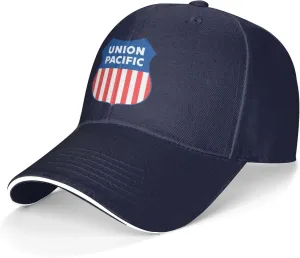 Union Pacific Railroad Baseball Cap Adjustable Stylish Sandwich Hat Dad Hat Trucker Hat Unisex Navy
