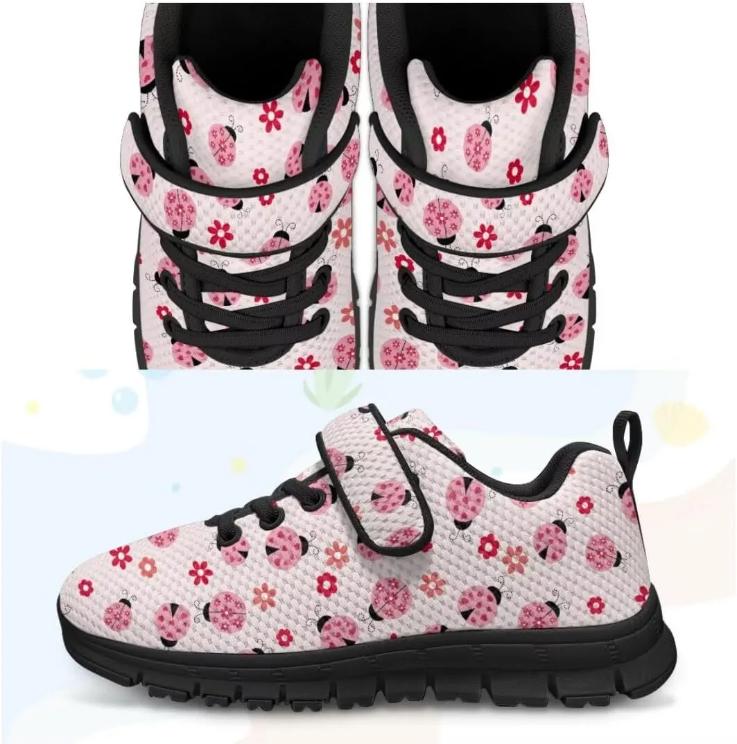 Unisex-Child Sneakers Anti-Skid Sports Shoes Kids One Strap Hook and Loop Sneakers for Camping Jogging
