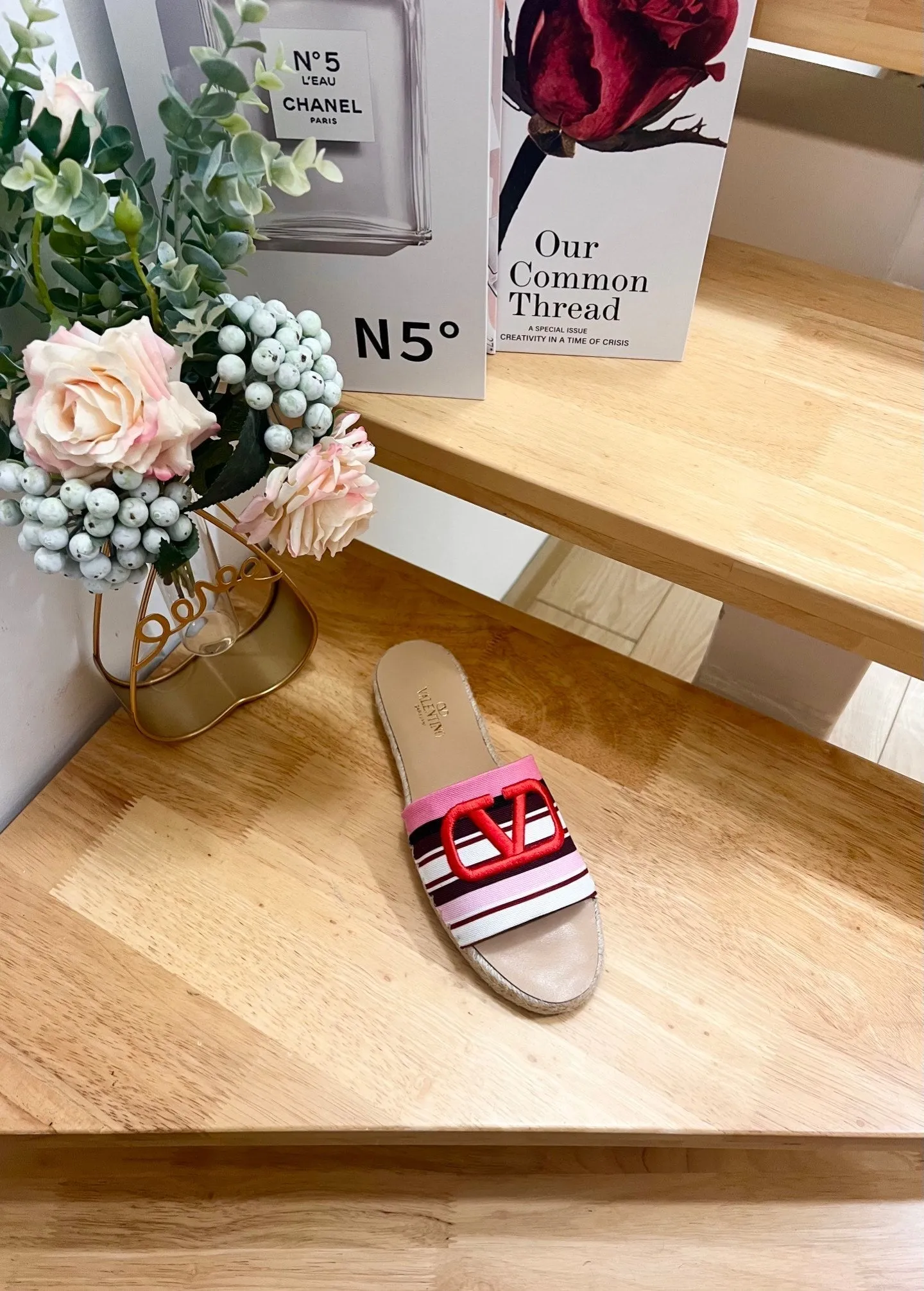 Valentino Sandales VLogo Multicolor Canvas 240578