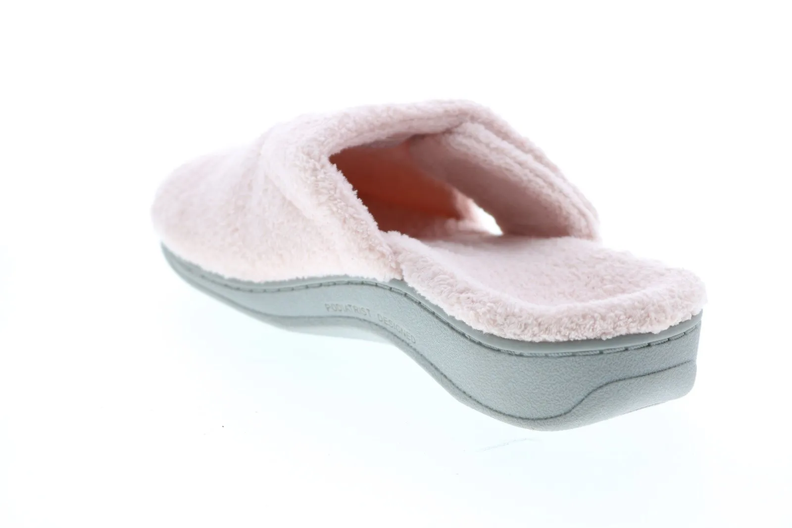 Vionic 26GEMMA 26GEMMA Womens Pink Canvas Slip On Mule Flats Shoes