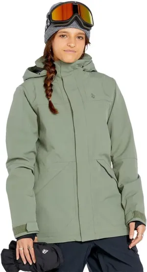 Volcom Women's Shelter 3D Stretch Relaxed Fit Mid Length Snowboard Jacket