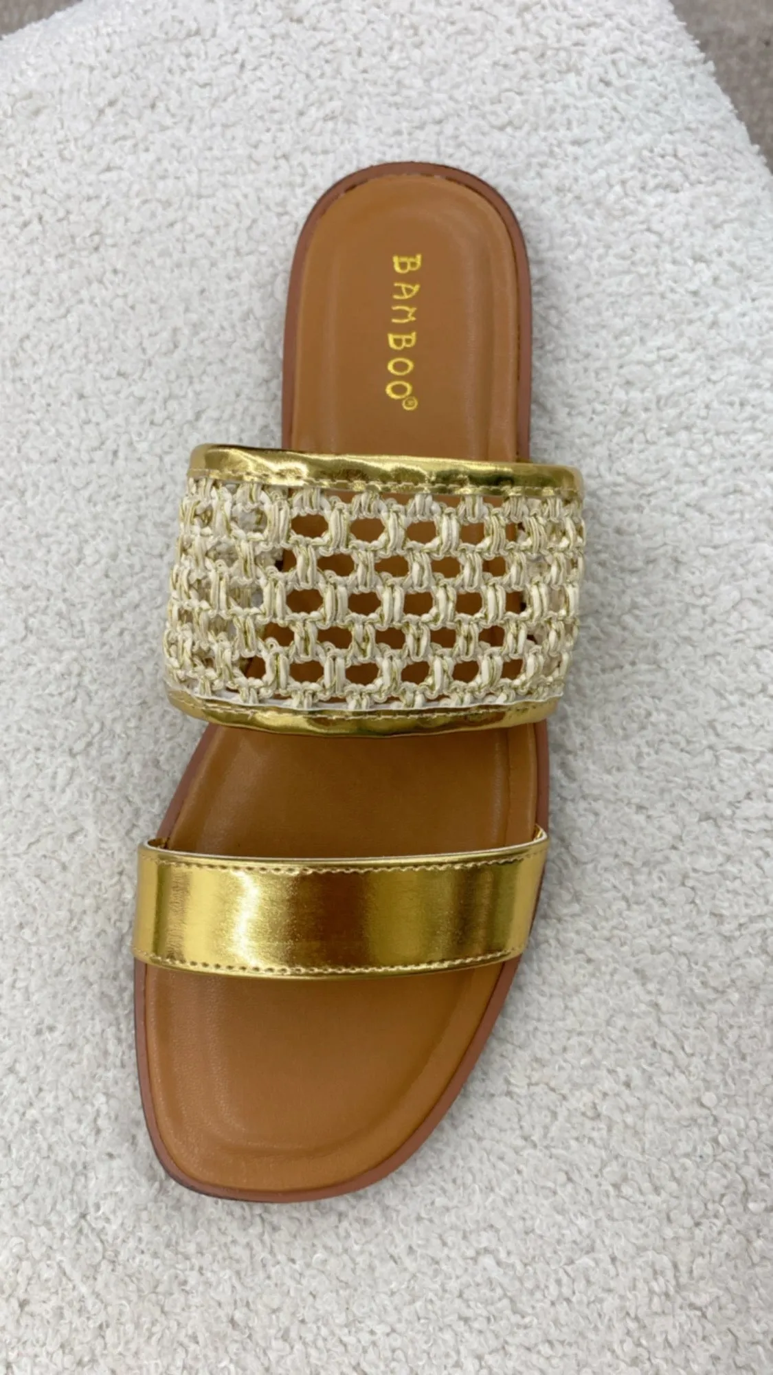 Walk On The Pier Sandals Gold