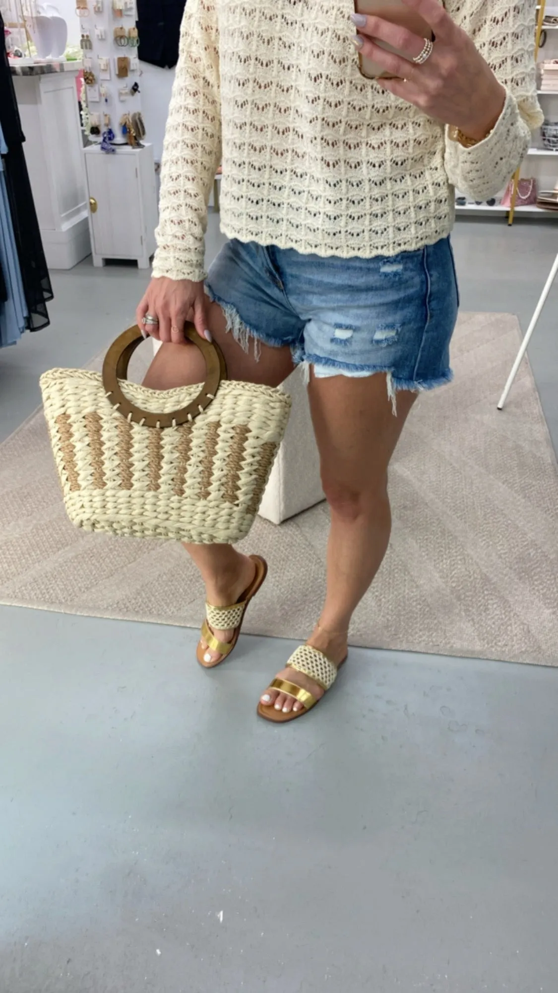 Walk On The Pier Sandals Gold