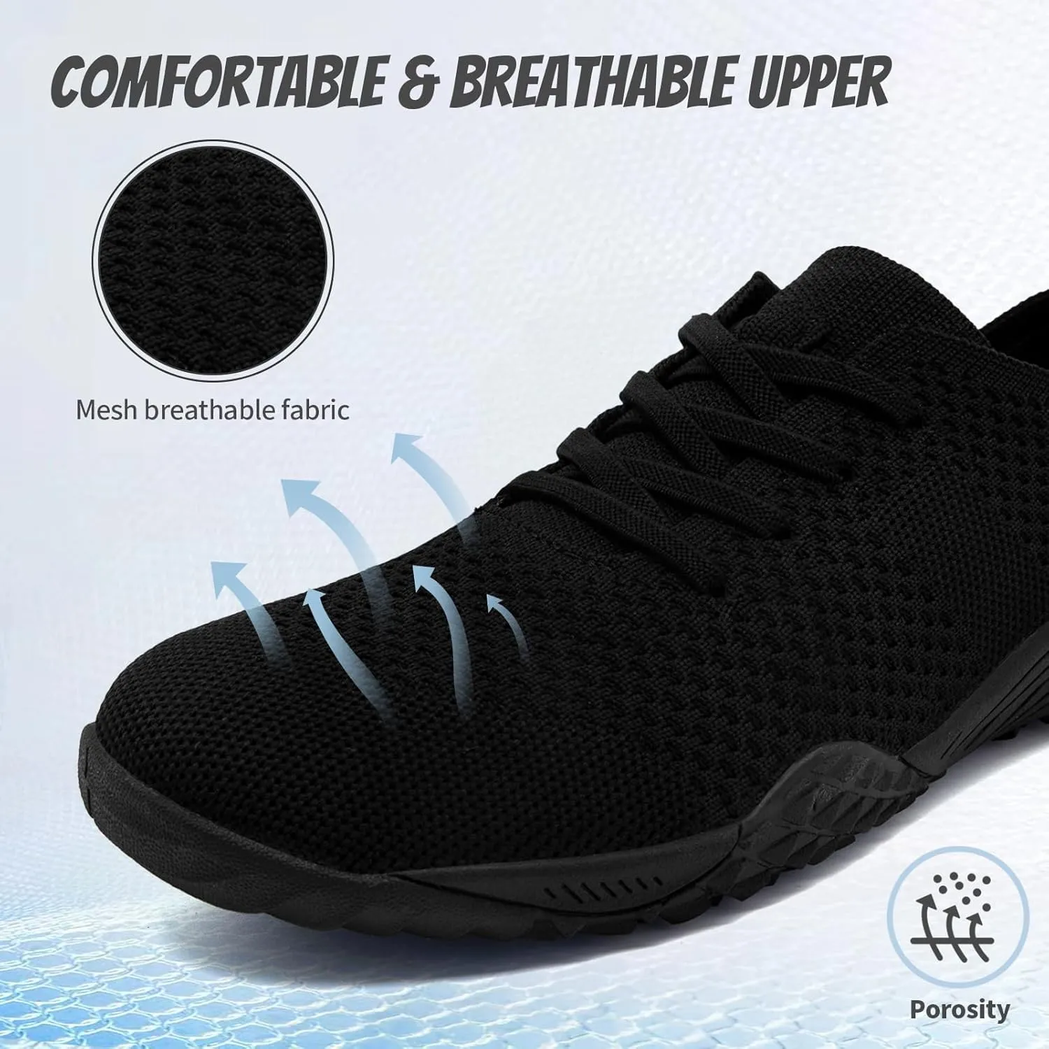 WCIDFY Barefoot Women Zero Drop Running Shoes Non Slip Minimalist Tennis Shoes Lightweight Wide Toe Walking Sneaker
