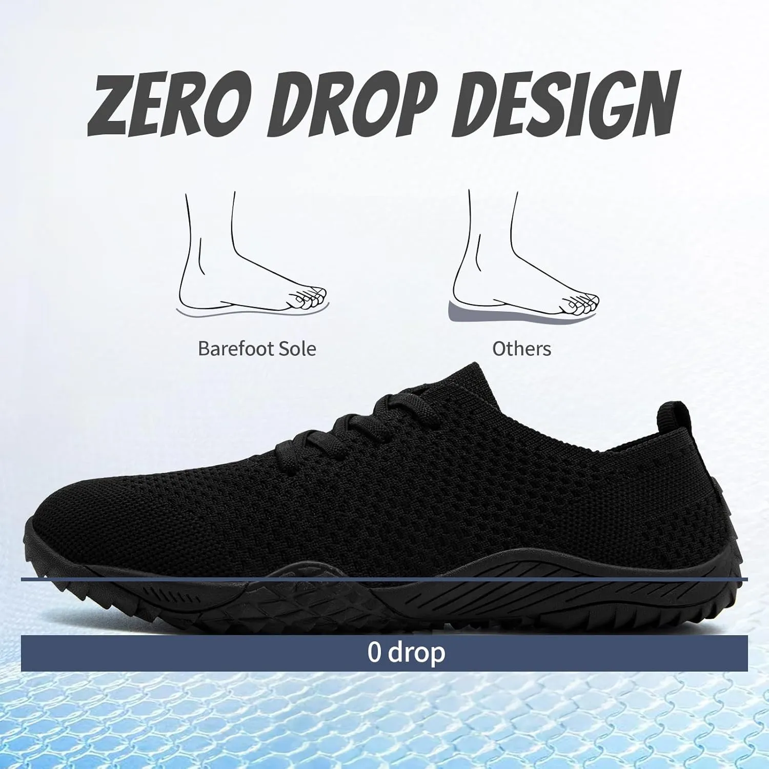 WCIDFY Barefoot Women Zero Drop Running Shoes Non Slip Minimalist Tennis Shoes Lightweight Wide Toe Walking Sneaker