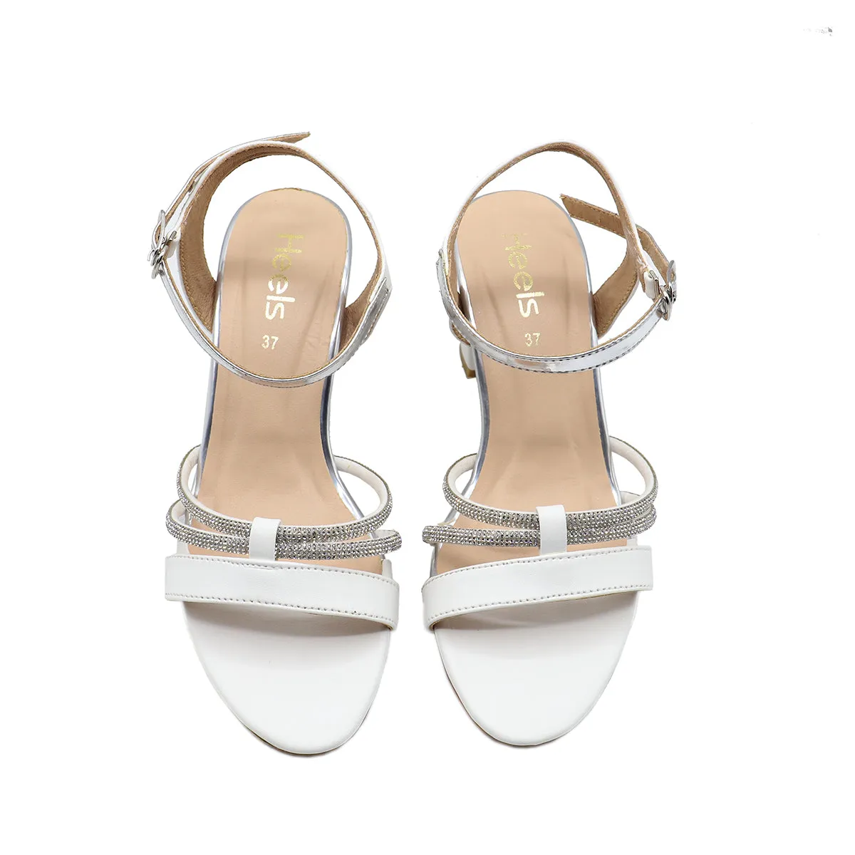 White Fancy Sandal 066682