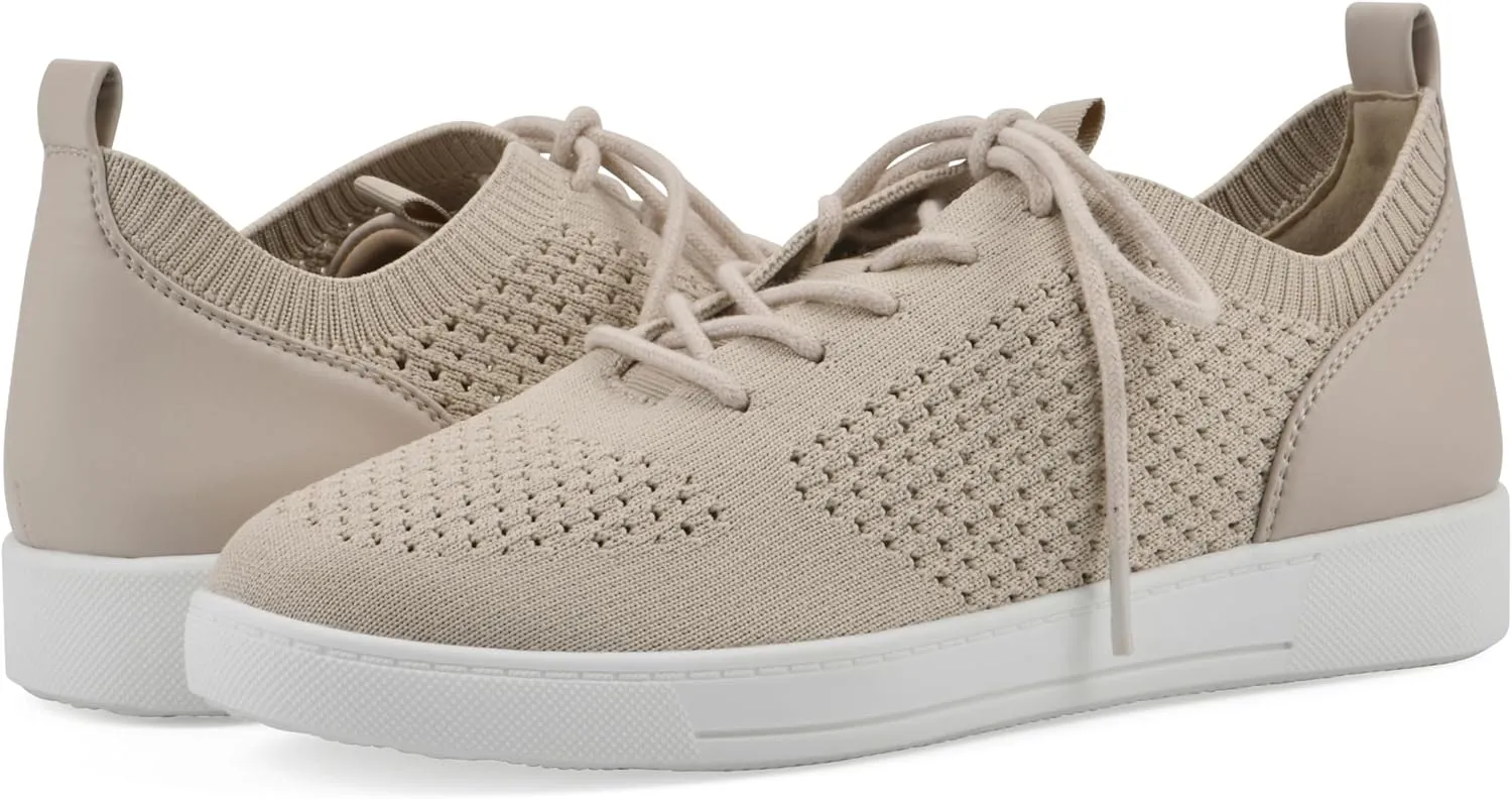 WHITE MOUNTAIN Women's Upscale Woven Knit Lace-Up Sneaker
