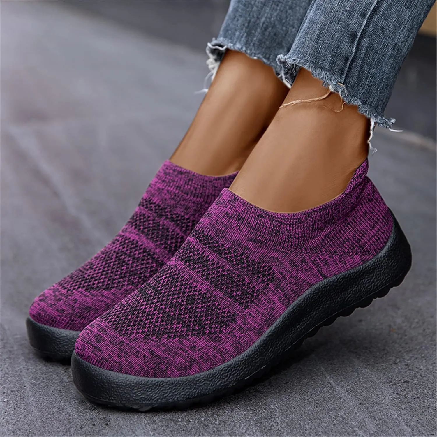 White Sneakers for Women Platform Wide Walking Shoes Women Slip Ons Brown Walking Shoes Women Wide Sneakers for Women Fashion Platform White Slip On Shoes for Women with Arch Support