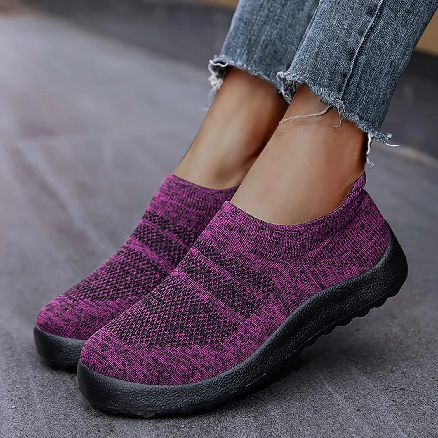 White Sneakers for Women Platform Wide Walking Shoes Women Slip Ons Brown Walking Shoes Women Wide Sneakers for Women Fashion Platform White Slip On Shoes for Women with Arch Support