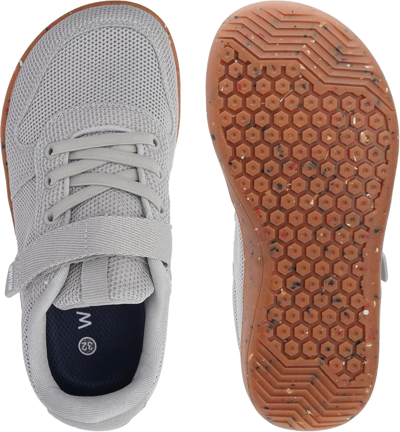 WHITIN Little/Big Kids Minimalist Barefoot Shoes   Zero Drop   Wide Sneaker for Boys/Girls