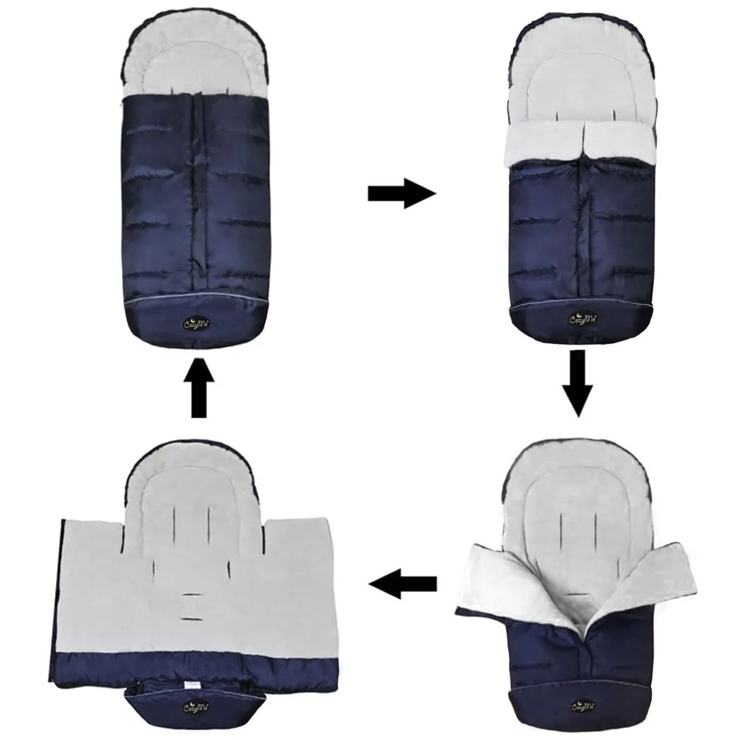 Winter Outdoor Toddler Standard Stroller Bunting Bag, Waterproof, Winter Cozy Toe,Height&Length&Temperature Adjustable, Toddler Footmuff