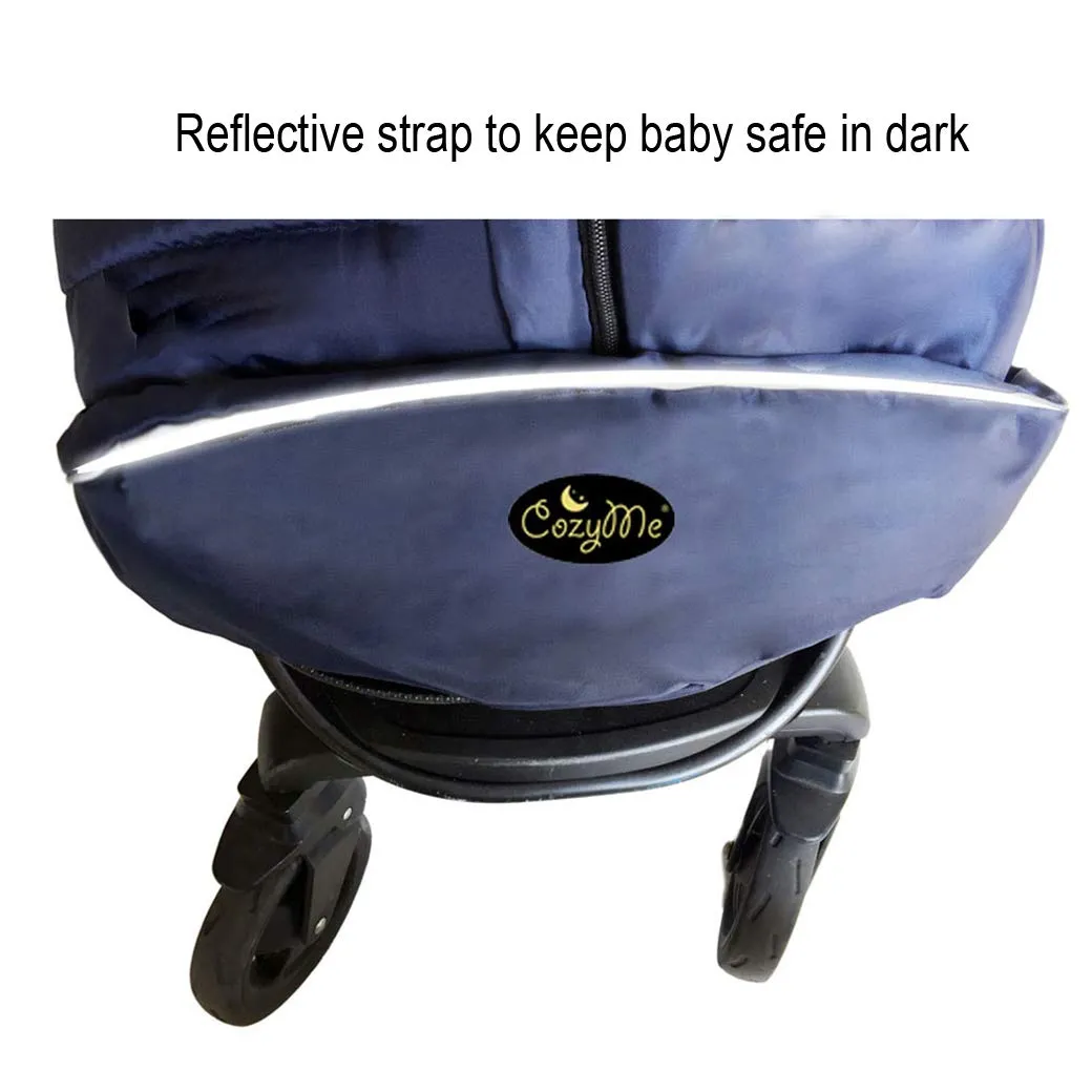 Winter Outdoor Toddler Standard Stroller Bunting Bag, Waterproof, Winter Cozy Toe,Height&Length&Temperature Adjustable, Toddler Footmuff