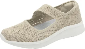 Women Casual Slip On Loafers Comfortable Walking Shoes Lightweight Canvas Sneakers Non Slip Flat Flats