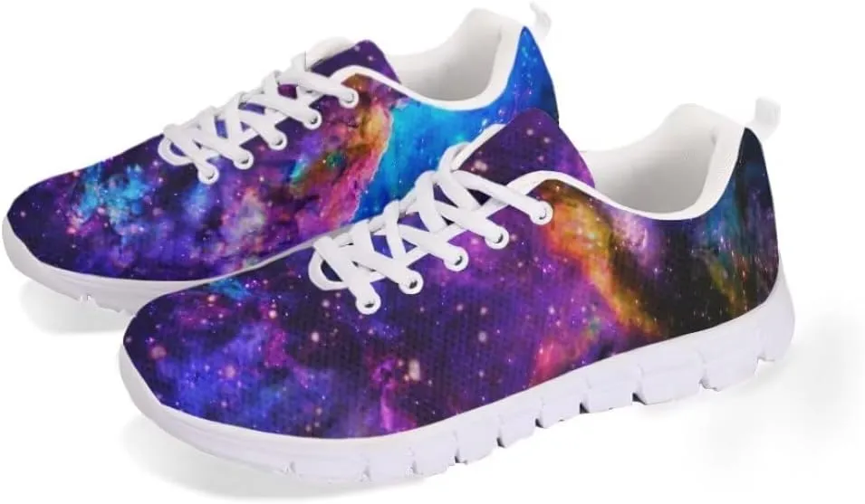 Women Running Shoes Non Slip Comfortable White Sole Lace Up Lightweight Sneaker
