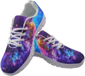Women Running Shoes Non Slip Comfortable White Sole Lace Up Lightweight Sneaker