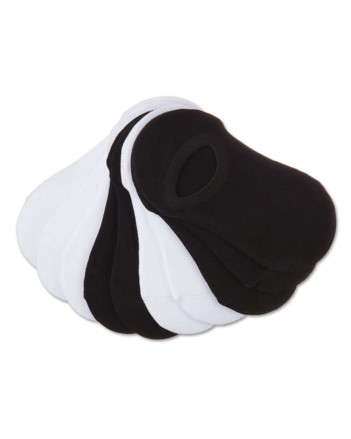 Women's 10 Pair Pack Cotton Blend No Show Sneaker Liners