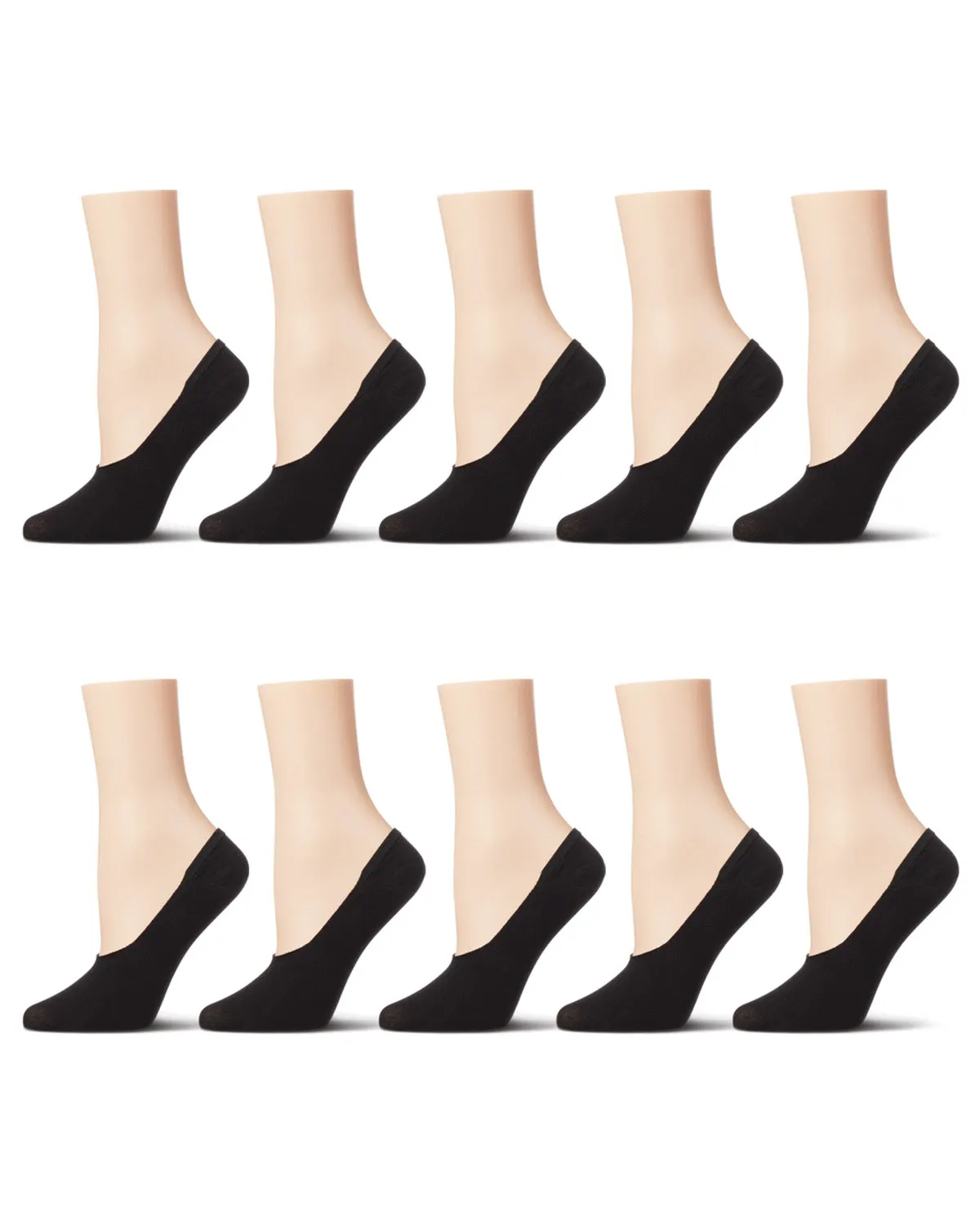 Women's 10 Pair Pack High Cut Sneaker Liners
