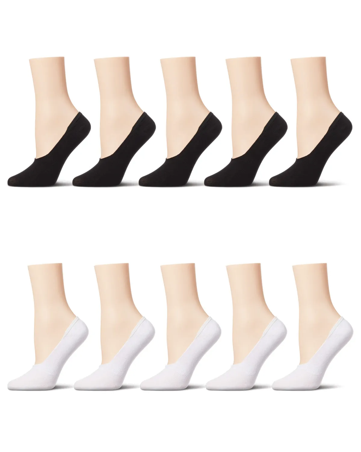 Women's 10 Pair Pack High Cut Sneaker Liners