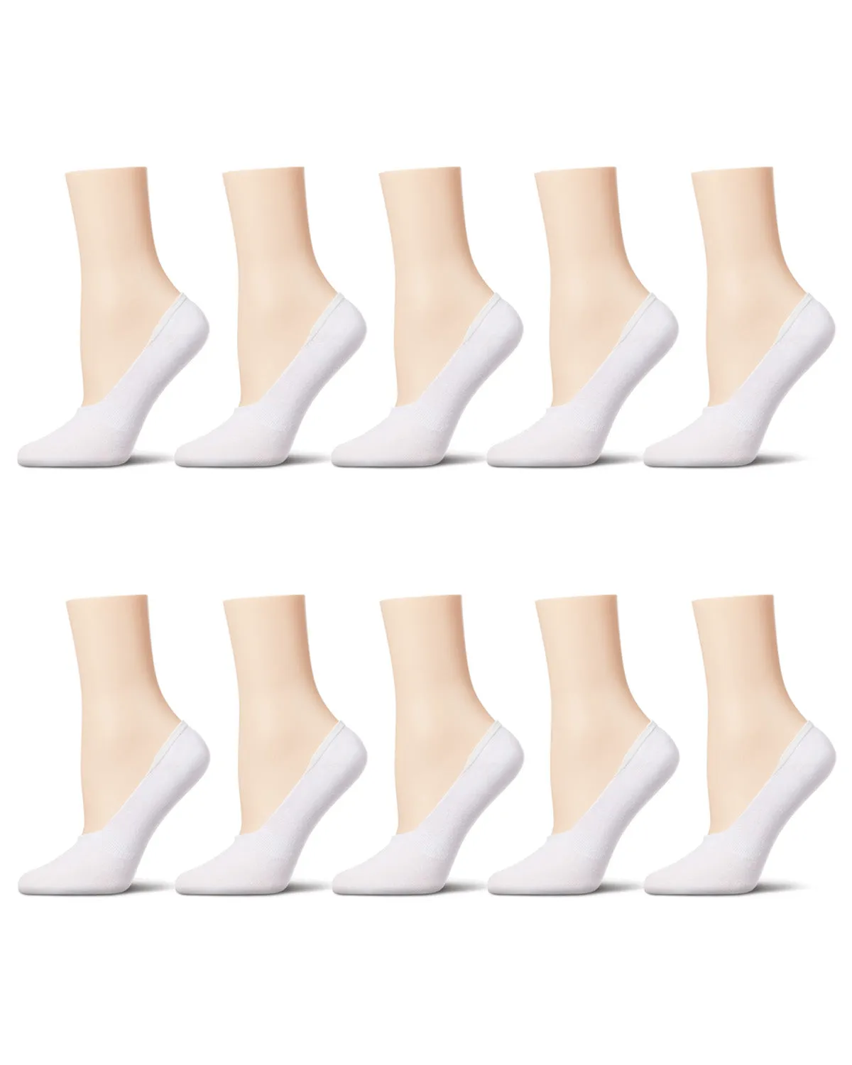 Women's 10 Pair Pack High Cut Sneaker Liners