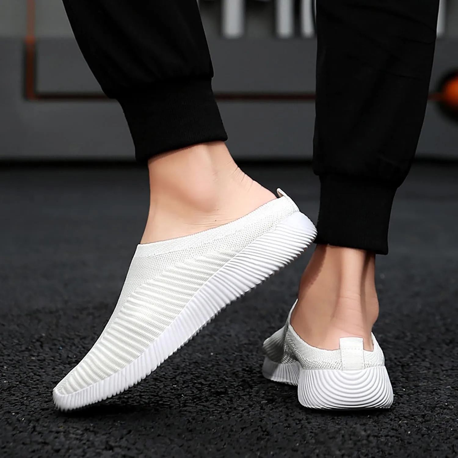 Women's Backless Slip on Mesh Sneakers Shoes Running Shoes for Men Casual Casual Shoes Fashion Sneakers 2025 Platform Tennis Shoe White Loafers