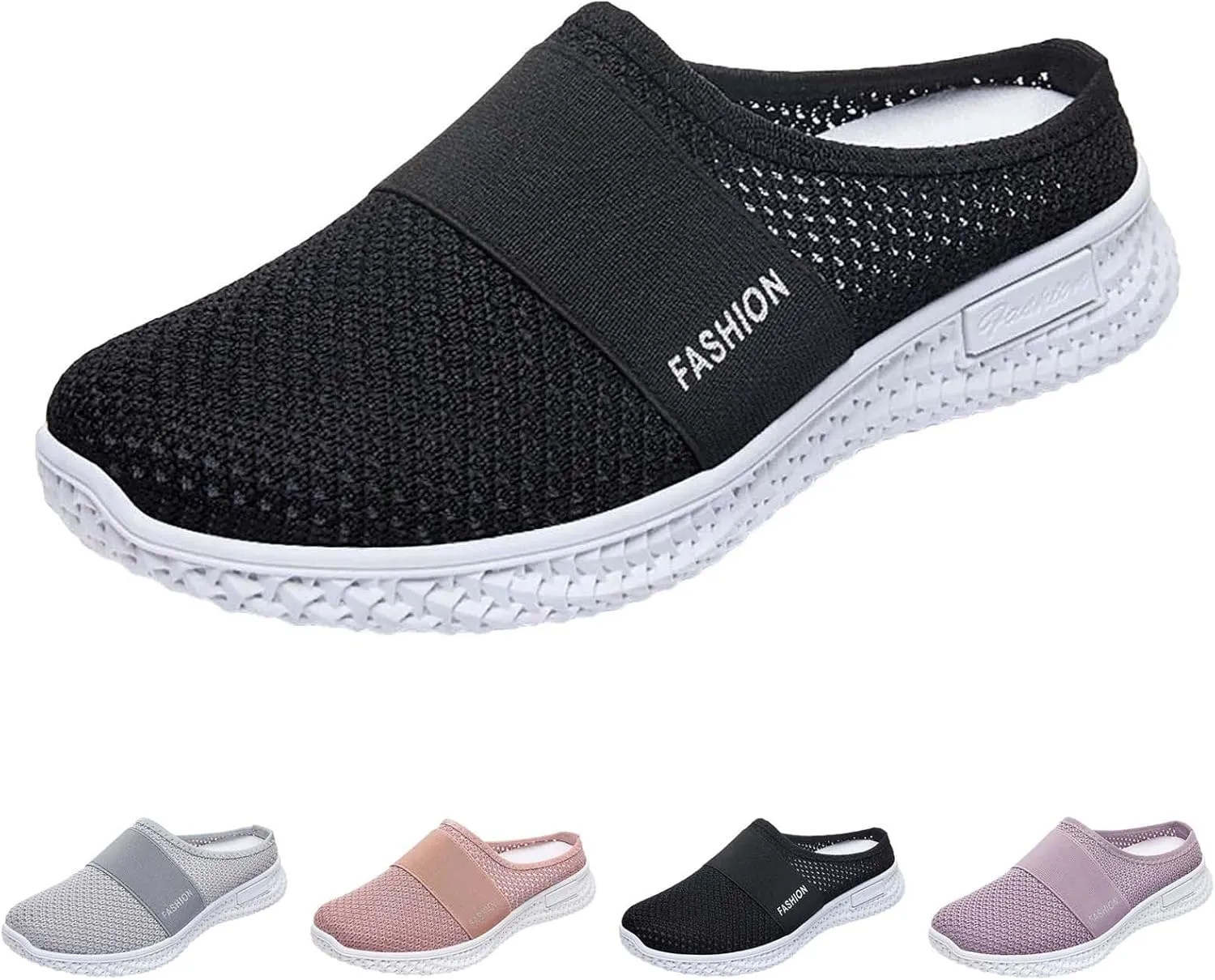 Womens Backless Sneakers Mesh Slip-on Mule Shoes Mens Dress Shoes Boots Casual Slip On Shoes Fashion Sneakers Platform Tennis Shoe Cross Trainer Shoe