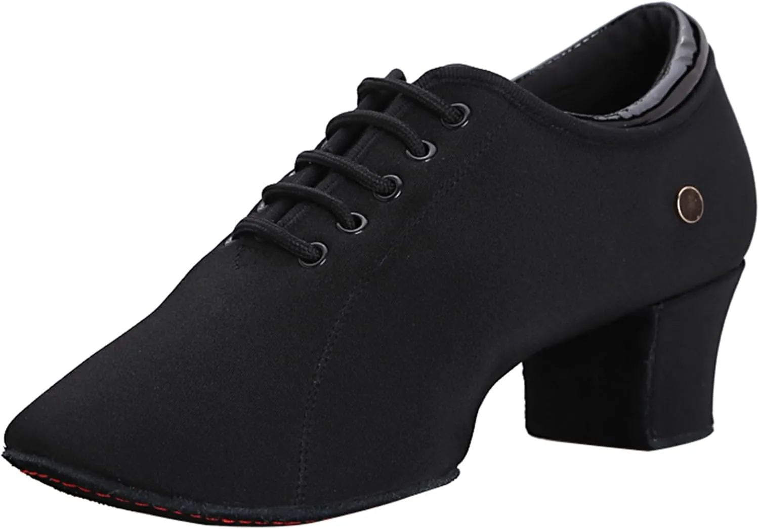 Women's Ballroom Dance Shoes Lace-up Closed Toe Suede Sole Professional Modern Salsa Latin Teaching Practice Performance Dance Shoes