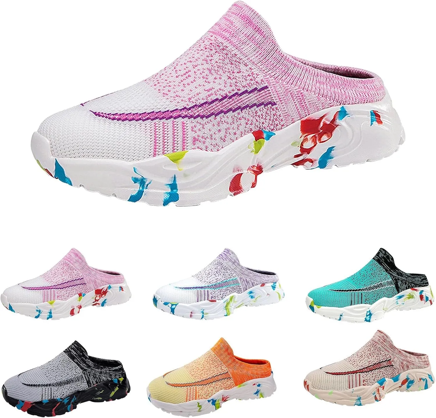 Womens Breathable Mesh Walking Mules Sneakers Mens Casual Shoes Cute Men's Casual Shoes Men's Fashion Sneakers Brown Tennis Shoe Loafers Dress Shoe