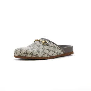 Women's Horsebit Mule Slippers GG Coated Canvas