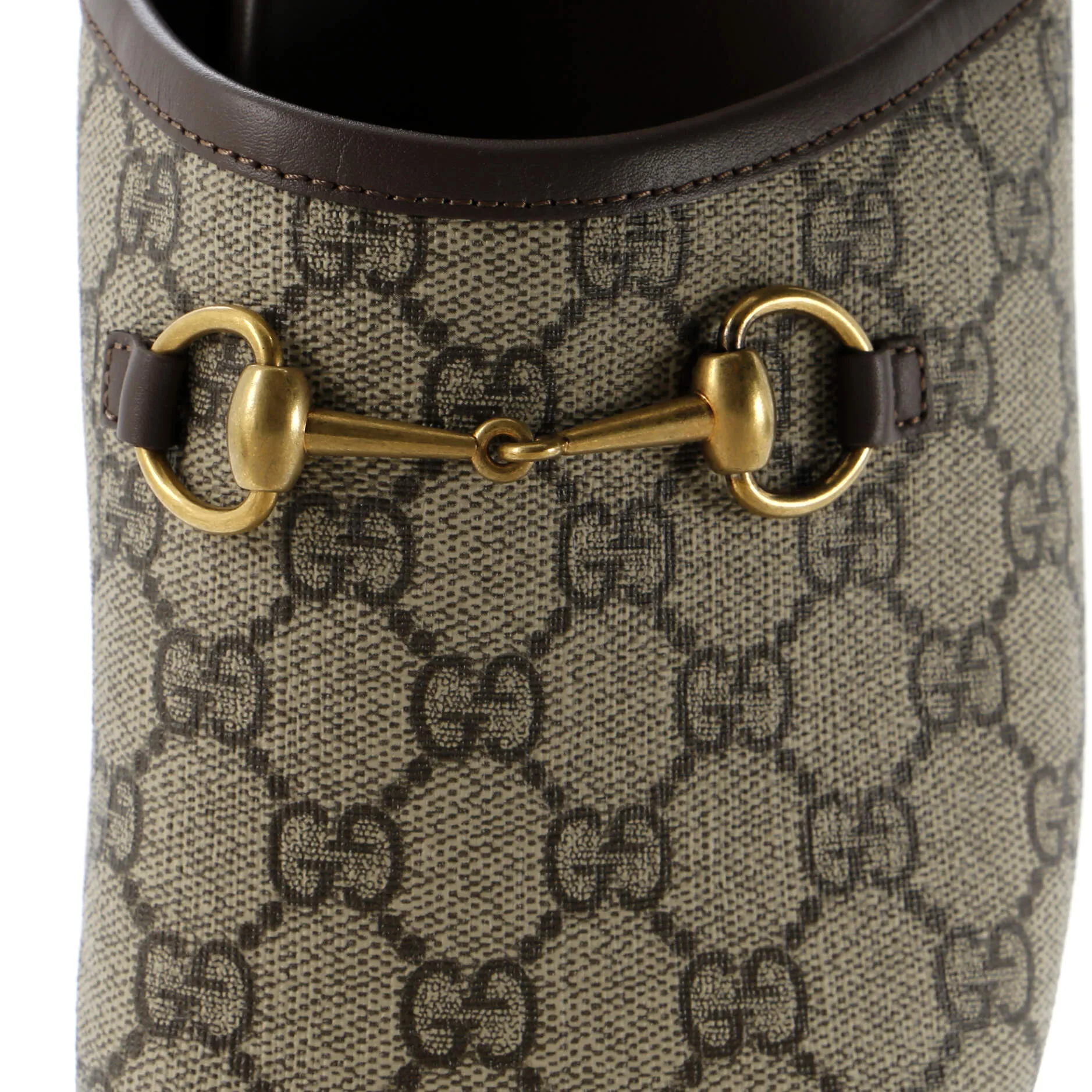 Women's Horsebit Mule Slippers GG Coated Canvas