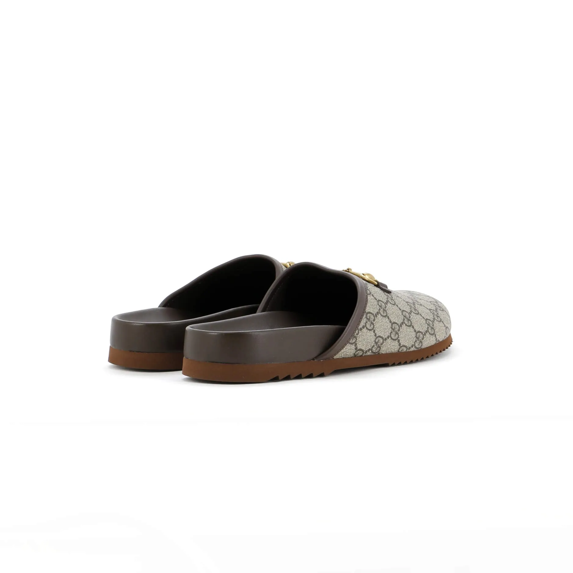 Women's Horsebit Mule Slippers GG Coated Canvas