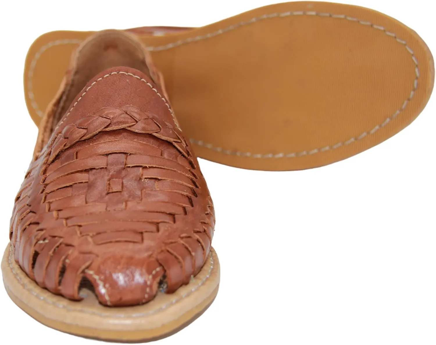 Womens Leather Traditional Huarache Sandal, Hand Woven Authentic Mexican Leather Huarache Sandal
